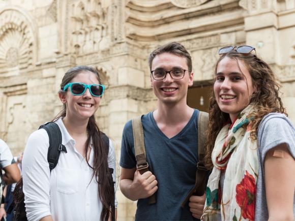 AUC international students taking a tour around Cairo