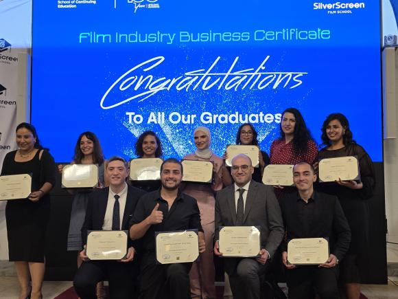 Graduates of the first cohort of the Film Industry Business Certificates 