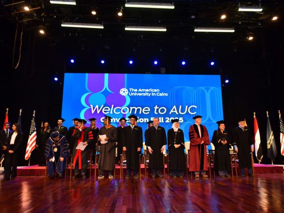 AUC leaders welcome the students for the new academic year