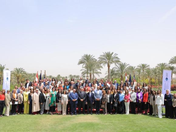 Group photo of the participants in the conference at AUC Gardens