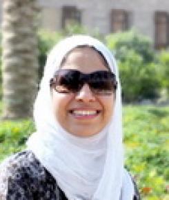 Lady with veil smiling