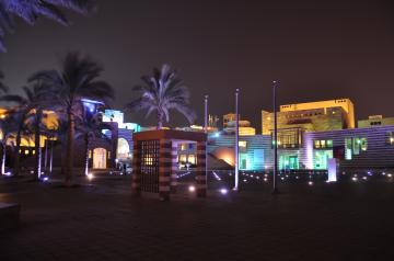 campus at night