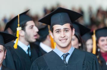AUC graduate student during graduation 