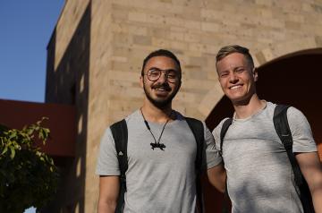 AUC international students on campus