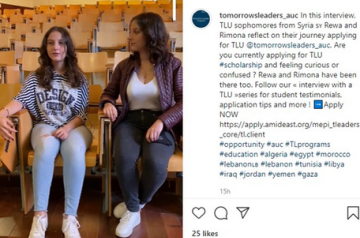 Screenshot of an instagram post