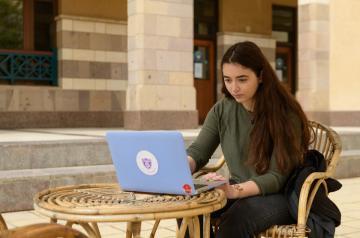 Girl on laptop