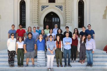 A group of international students