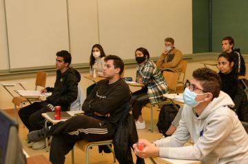 Students in class