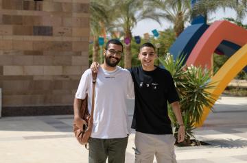 Students on campus
