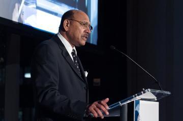 a man speaking