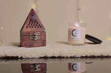 Candle and incense burner