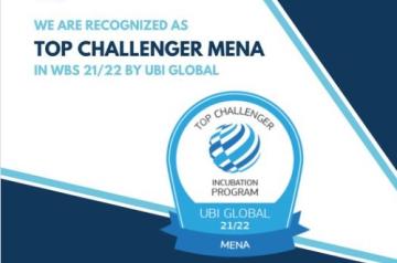 We Are Recognized As Top Challenger MENA, Incubation Program, UBI Global 21/22