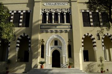 _dsc1970.jpg The history of the Palace Building at AUC's Tahrir Square campus dates back to the 1870s. Photo courtesy of the AUC University Archives