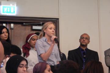 A lively question and answer session followed the forum's speakers.