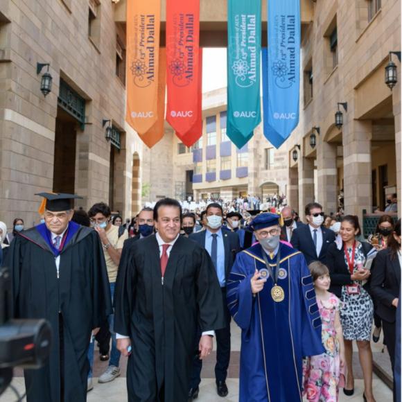 President Ahmed Dallal during the parade