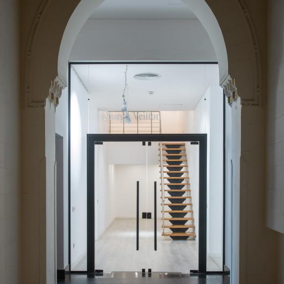 Door way to stairs, Margo Veillon Gallery