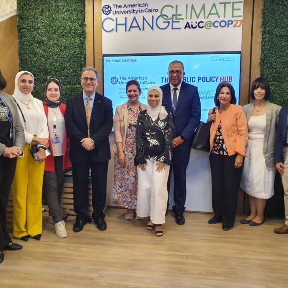 Group photo, The American University in Cairo, AUC Climate Change