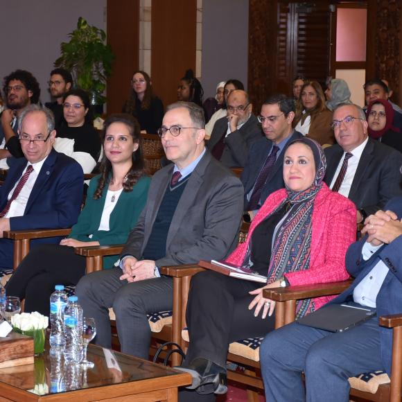 President, provost, Dr. Sara Halawa, Dr. Yasser in the opening RCC 2024