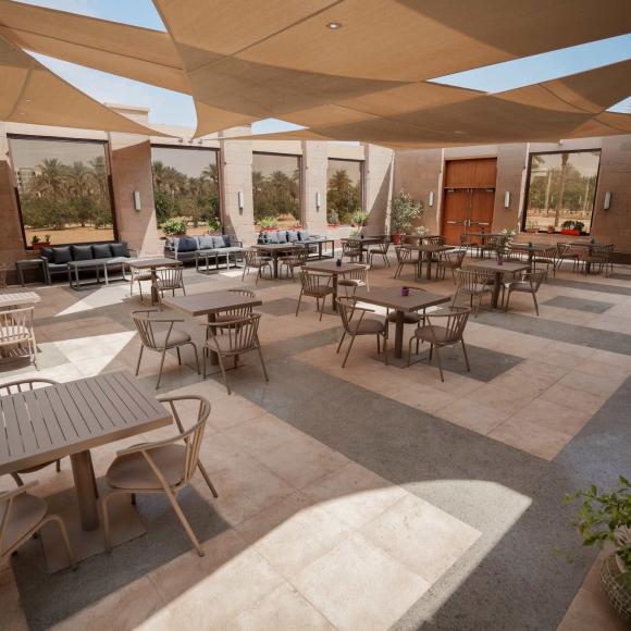auc innovation hub outdoor seating