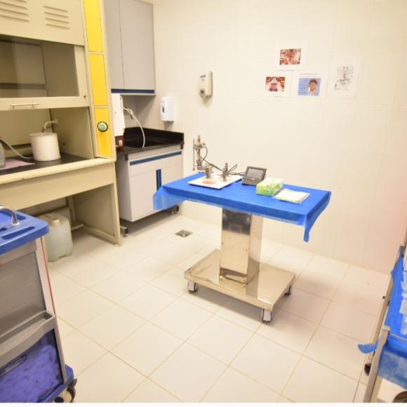 a lab room