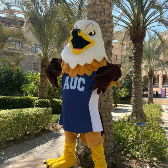 auc mascot in its new costume design